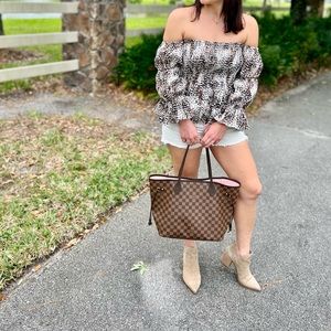 Off the Shoulder Bubble Sleeve Top